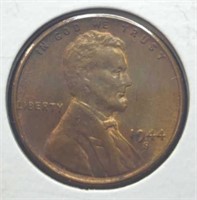 Uncirculated 1944S Lincoln wheat penny