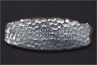 10ozt Tombstone Hammered .999 Bar