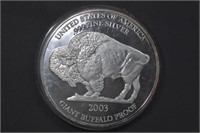 2003 Giant Buffalo 1ozt Silver .999