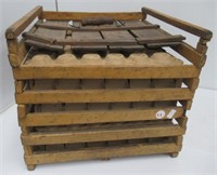 Vintage egg crate with inserts.