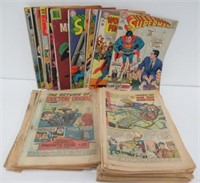 Comic books including Superman, Superboy, Colt