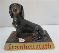 Frankenmuth dog statue.