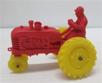 Vintage rubber tractor.