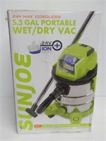 24V New Cordless shop vac with charger and batter