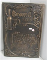 Royal Brand Beer sign. Measures: 12" W x 18" H.