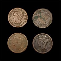 [4] Varied US Large Cents [1846, 1848, [2] 1851]