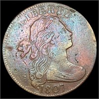 1807 Draped Bust Large Cent CLOSELY UNCIRCULATED
