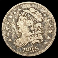 1835 Capped Bust Half Dime LIGHTLY CIRCULATED