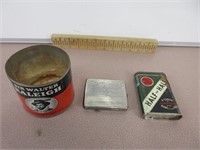 Vintage Cigarette Holder and Tobacco Cans