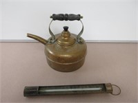 Copper Kettle and Copper Thermometer