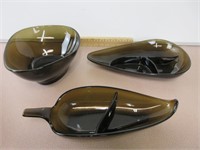 Smoked Glass Serving Dishes