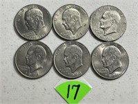 (6) Eisenhower Dollars
