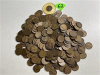 (215) Assorted Dates Wheat Cents