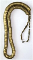 Vintage Very Large Brass Necklace 94 Grams