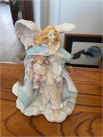 Winter angel figurine