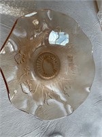 Iris & Herringbone Marigold Ruffled Glass Bowl