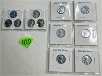 (12) Steel War Pennies