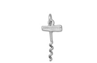 Oxidized Corkscrew Charm