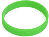 Vitalite 100pcS set Plain Silicone Wristbands GREE