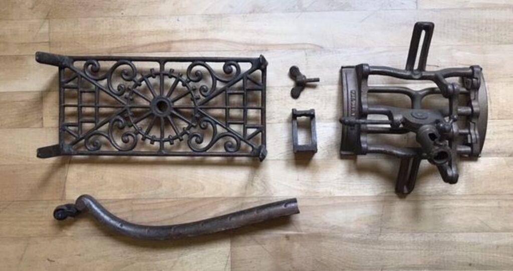 Antique Victorian Oak, Cast Iron Bookstand. PARTS