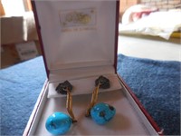 Pair of Turquoise earrings