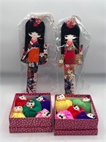 Japanese Geisha Origami Paper & dolls