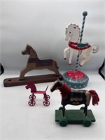 Vintage horse decor carousel horse & more