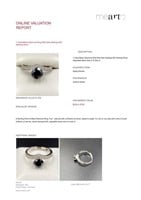 1.00 CT Black Diamond Ring 4 Prong W/ Side Setting