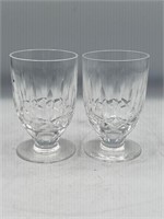 2 Waterford crystal juice glasses