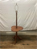 OAK SIDE TABLE LAMP STAND