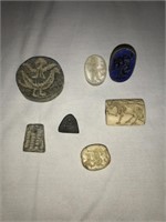 7 REPLICAS OF ANCIENT STAMP SEALS