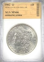 1902-O Morgan Silver Dollar MS-66