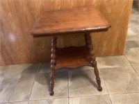 Vintage 24" Wide Oak Center Table
