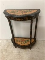 Vintage Decorative Demilune Console Table