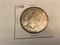 1926 P Peace Silver Dollar,VG
