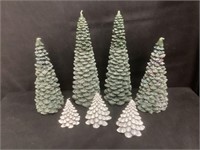 7 Unusual Christmas Tree Candles,Never Used
