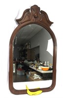 Eastlake Mahogany Carved Wall Mirror