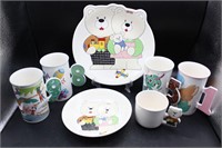 Mikasa, Playtime Teddy Child's Plate, Bowl & Mugs