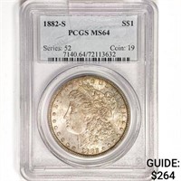 1882-S Morgan Silver Dollar PCGS MS64