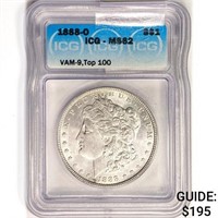 1888-O Morgan Silver Dollar ICG MS62 VAM-9