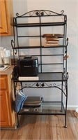 Wrought iron bakers rack only