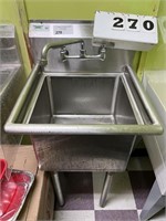 Stainless Steel One Compartment Commercial Sink22"