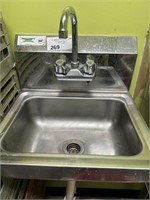 Wall Mounted Commercial Hand Sink with Faucet