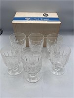 Waterford crystal glasses juice glasses