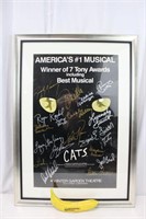 "Cats" Broadway Musical Cast Signed Poster