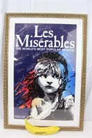 "Les Miserables" Broadway Music Cast Signed Poster
