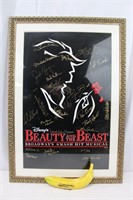 "Beauty & Beast" Broadway Music Cast Signed Poster