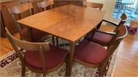 PLEASE READ* Mid Century Dining Table & 6 chairs