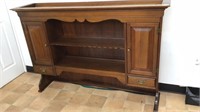 Solid Mahogany wood hutch top, made by Unique
