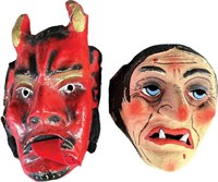 LOT OF TWO HALLOWEEN MASKS